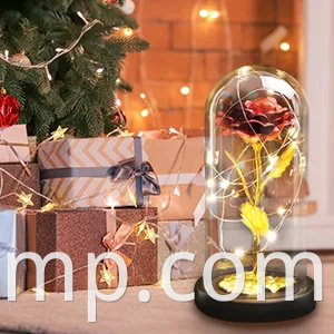 Galaxy Rose for Women, стеклянный купол Радужная Эвечная Роза Подарок